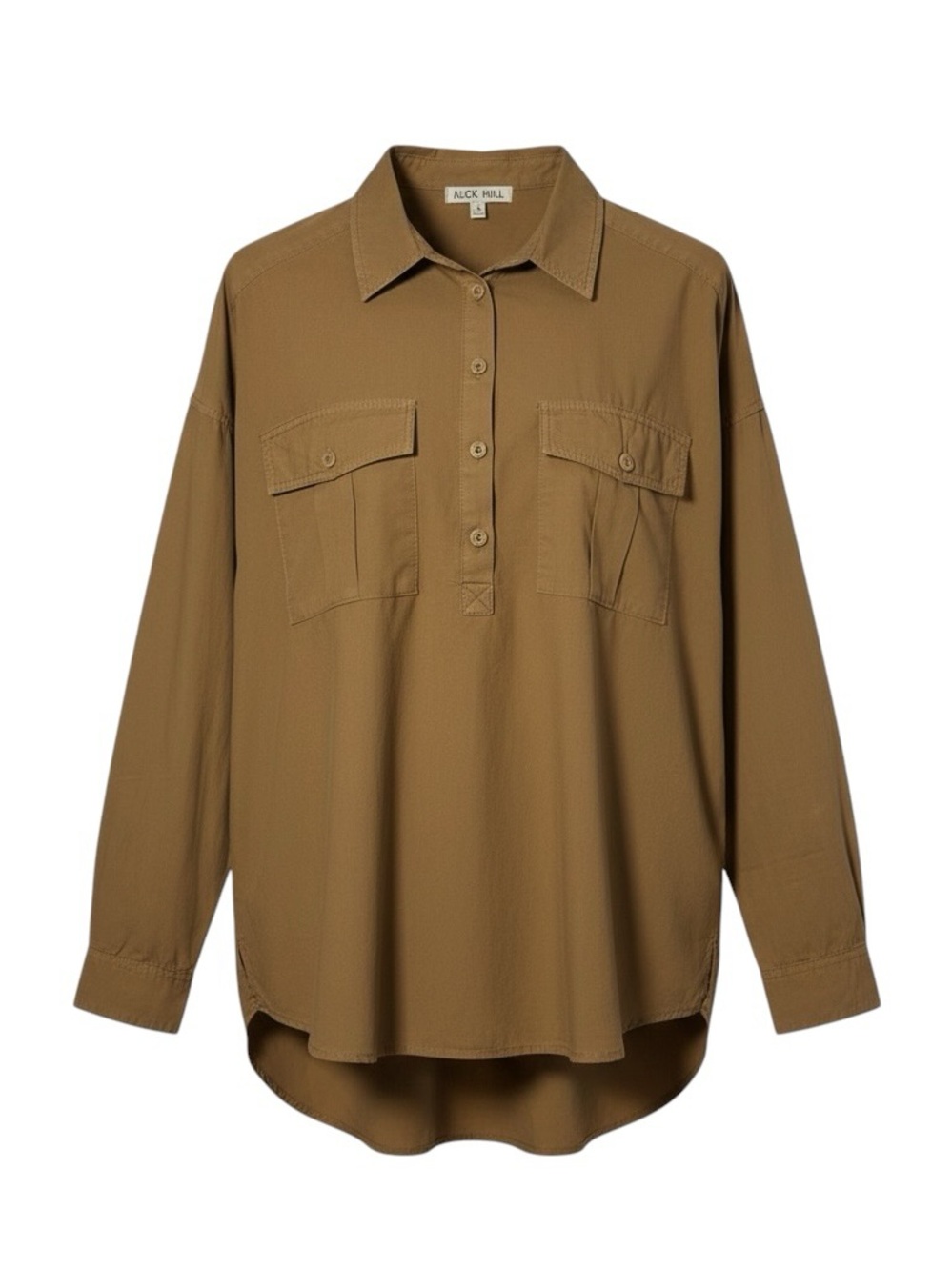 Alex Mill‎ Garment Dyed Popover Keeper Top Size Medium